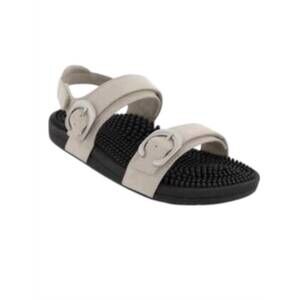 NEW KENKOH women's karma-v massage sandal in taupe